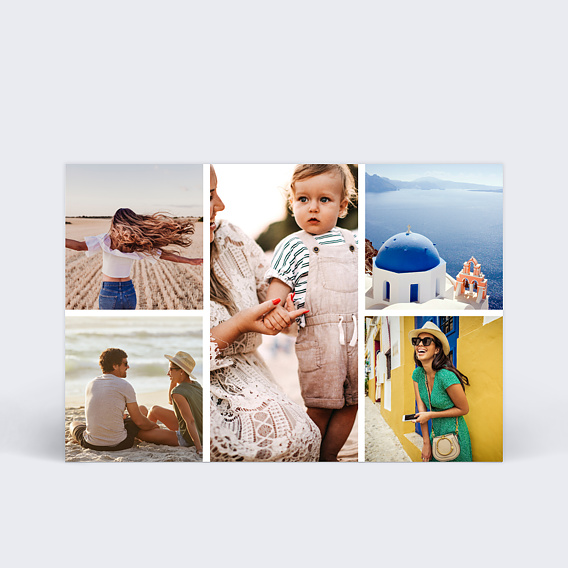 Carte postale Carte multiphoto 5 photos 2 - 1 - 2
