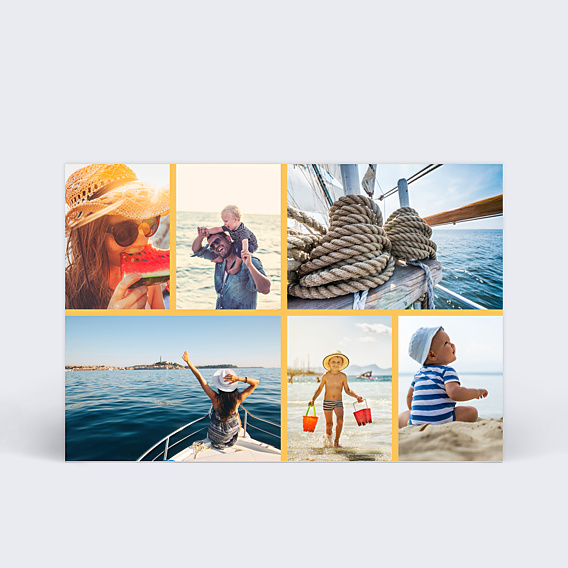 Carte Postale Carte multiphoto 6 photos 2 - 1 - 1 - 2