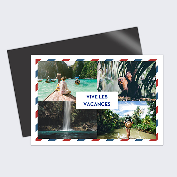 Carte Postale Vintage enveloppe 4 photos carte postale