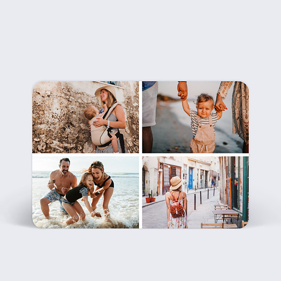 Carte postale Carte postale multiphoto 4 photos