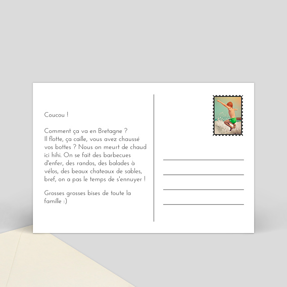 Carte postale Carte multiphoto 5 photos 1 - 4 Verso