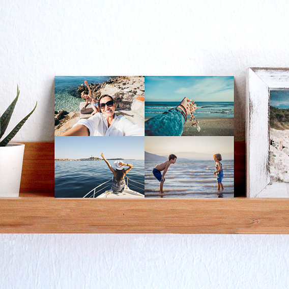 Carte postale Vacances classique 4 photos Après 4