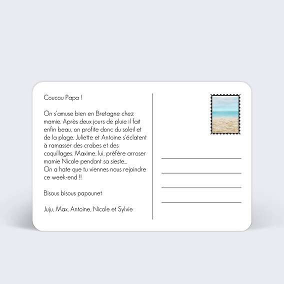 Carte Postale Carte multiphoto 6 photos 2 - 1 - 2 - 1