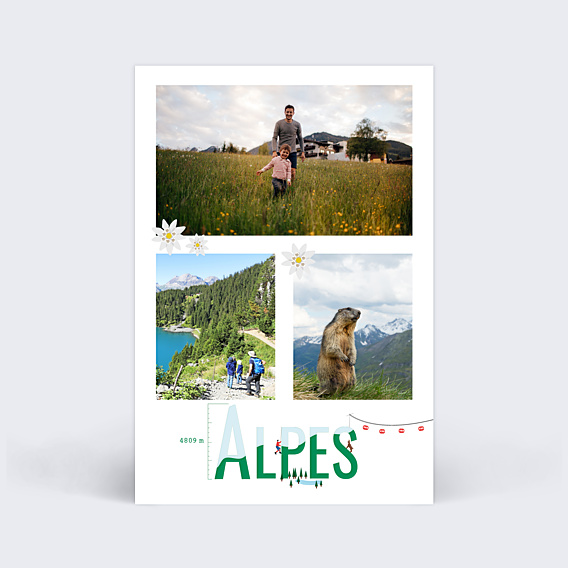 Carte postale Alpes