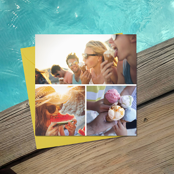 Carte postale Carte multiphoto 3 photos 1 - 2 Après 4