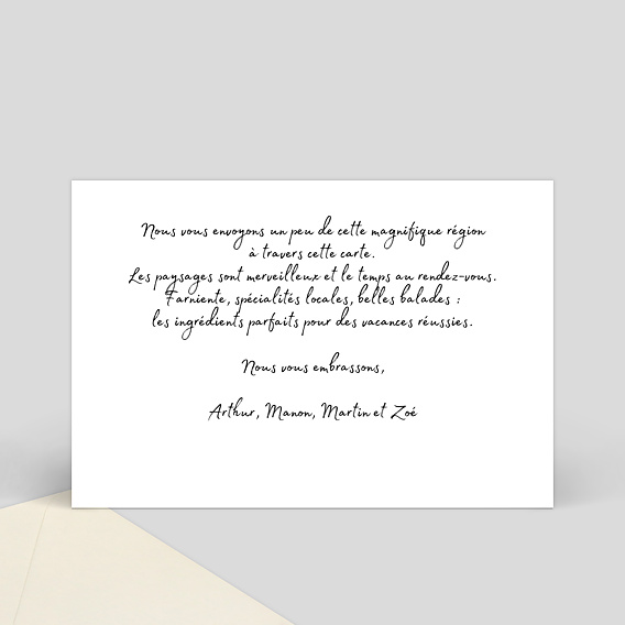 Carte postale Carte postale greetings from Verso