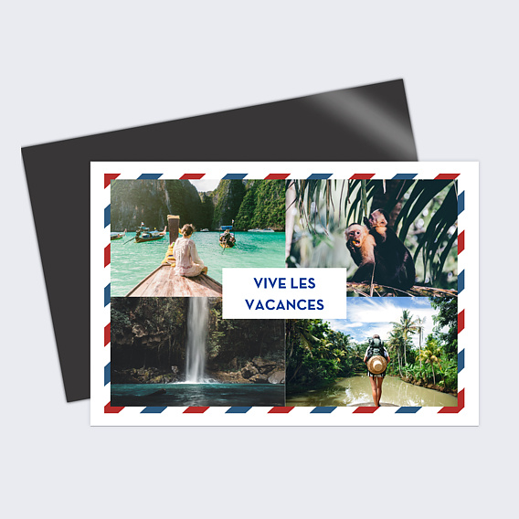 Carte postale Vintage enveloppe 4 photos carte postale