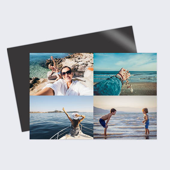Carte postale Vacances classique 4 photos