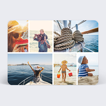 Carte Postale Carte multiphoto 6 photos 2 - 1 - 1 - 2