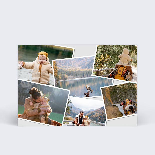 Carte postale photos pêle-mêle