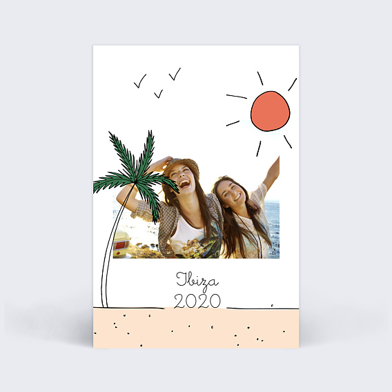 Carte Postale Thème plage