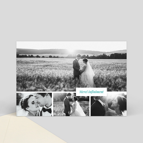 Remerciements mariage 4 photos remerciements mariage