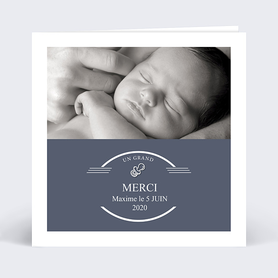 Remerciements Naissance Carte de remerciement naissance