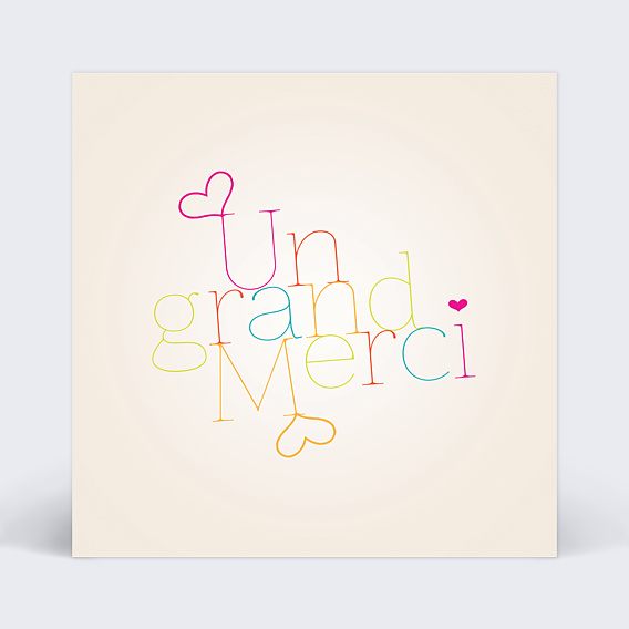 Remerciements Anniversaire Carte de remerciement anniversaire simple