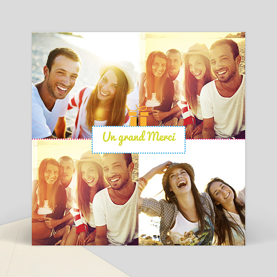 Remerciements Anniversaire Carte de remerciement icônes