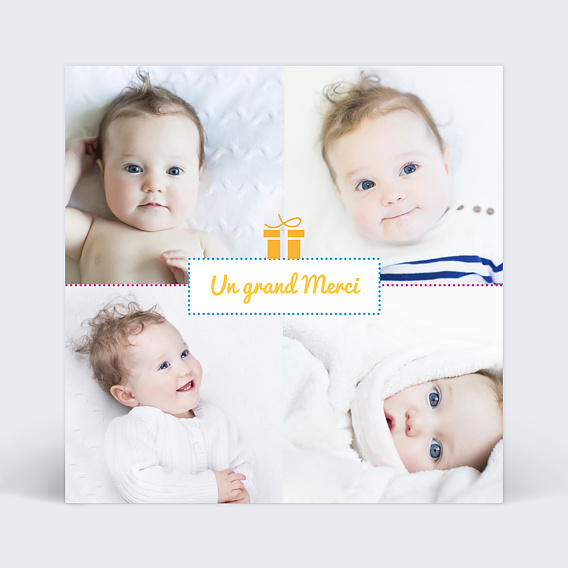 Remerciements Naissance Carte de remerciements naissance icônes