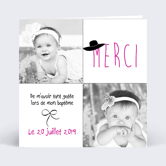 lettre de remerciement bapteme