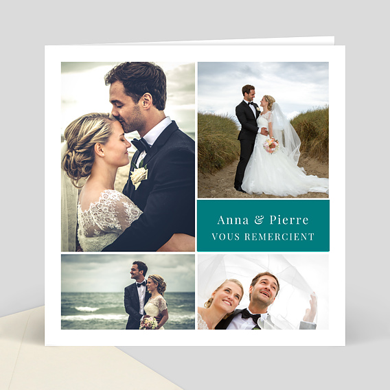 Remerciements mariage Remerciements Mariage Multiphotos