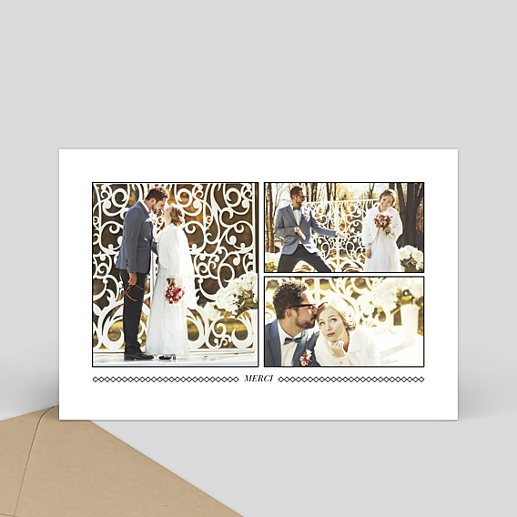 Remerciements mariage Frise de merci 3