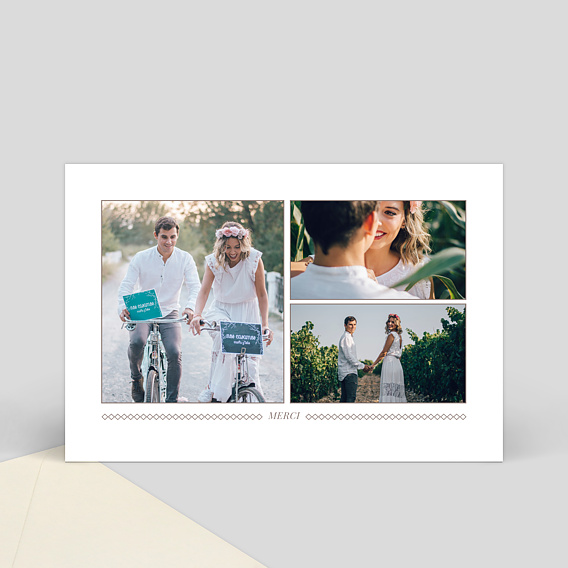 Remerciements mariage Frise de merci