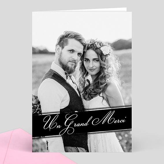 Remerciements mariage Grand merci 1 photo 2