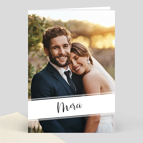 Remerciements mariage Grand merci 1 photo