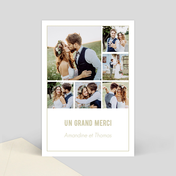 Remerciements mariage Grand merci plusieurs photos