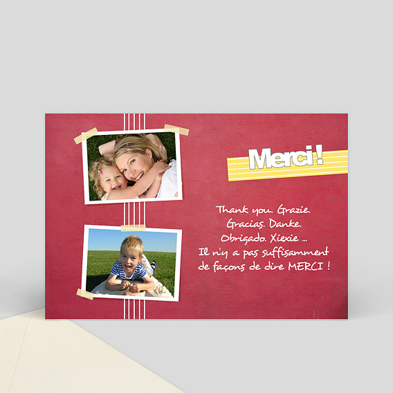 Remerciements Anniversaire Merci cadre