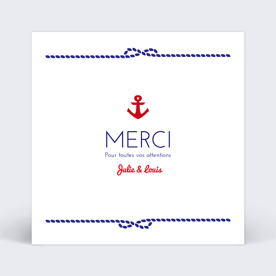 Remerciements mariage Remerciements Mer