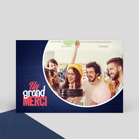 Remerciements Anniversaire Photo remerciement anniversaire