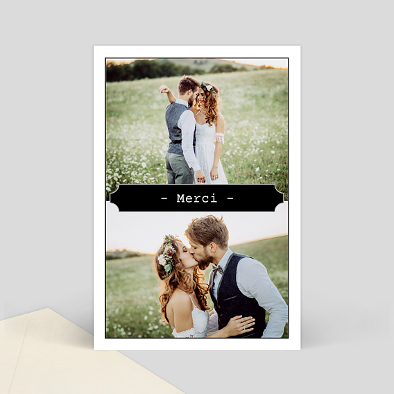Remerciements mariage Remerciement mariage cadre