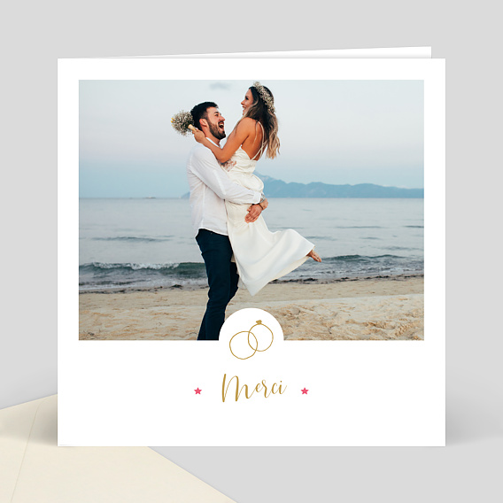 Remerciements mariage Remerciement mariage alliances