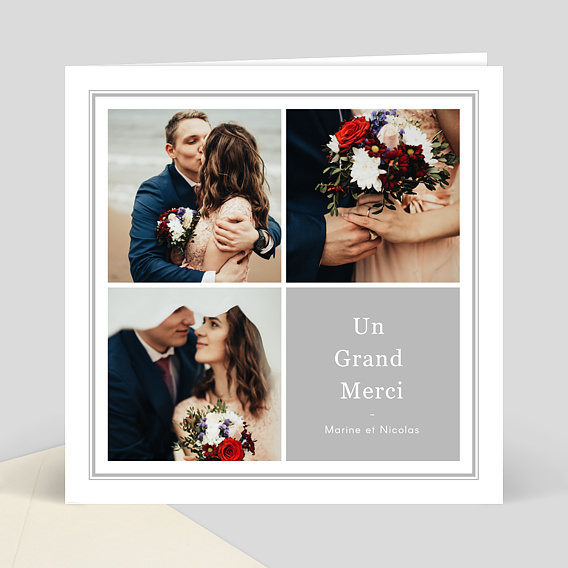 Remerciements mariage Remerciements mariage élégance