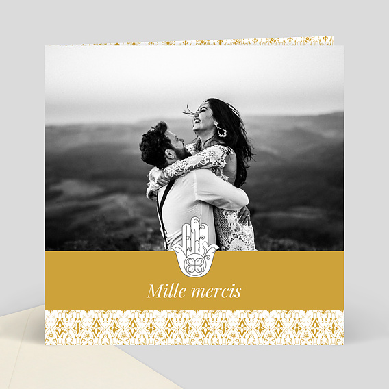 Remerciements mariage Main de fatma
