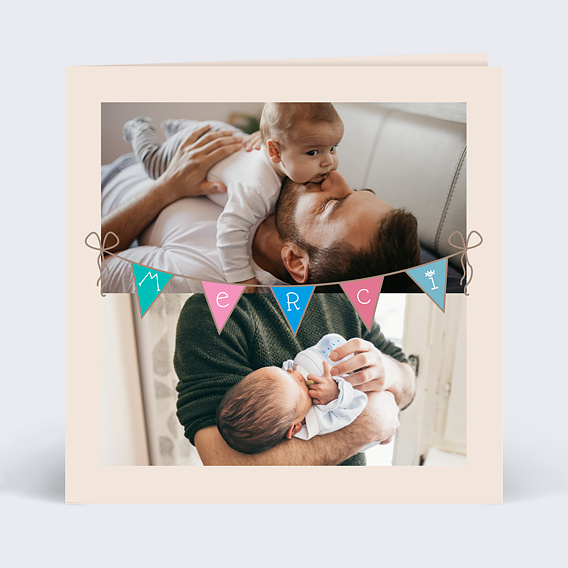 Remerciements Naissance Remerciements naissance banderolle