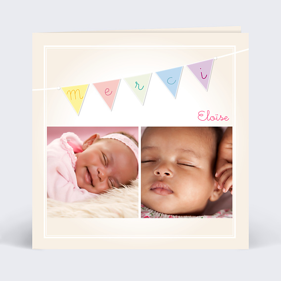 Remerciements Naissance Remerciements naissance original