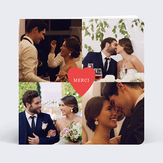 Remerciements mariage Joli Coeur