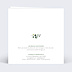 Carte remerciement mariage Nature Verso