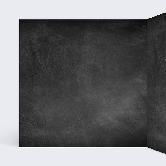 Carte remerciement mariage En Retard Intérieur Gauche