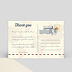 Carte remerciement mariage Effet carte postale Verso