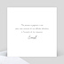 Carte de remerciement Simplicité Verso