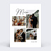 Carte remerciement mariage Simple Pêle-mêle