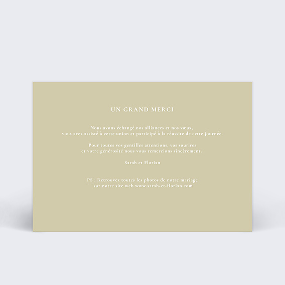 Remerciements mariage Ambiance Photo