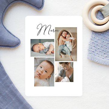 Remerciements Naissance Collage Naissance