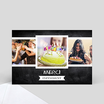 Remerciement Anniversaire Ardoise Popcarte Remerciement Anniversaire Ardoise Popcarte