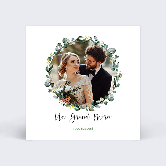 Remerciements mariage Nature