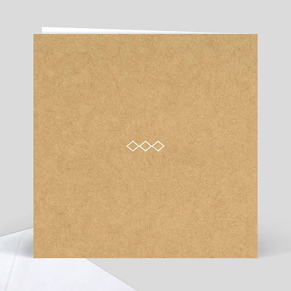 Carte de remerciement Instant Elégant Verso