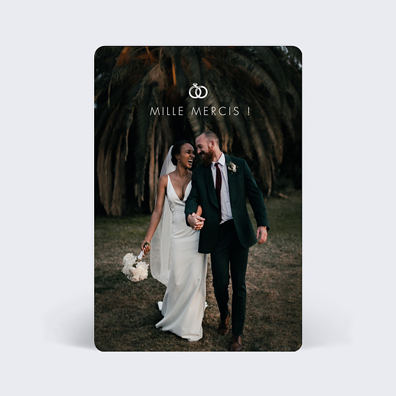 Carte remerciement mariage Icônes