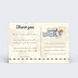 Carte remerciement mariage Effet carte postale Verso