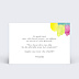 Carte remerciement invitation Jolies Couleurs Verso